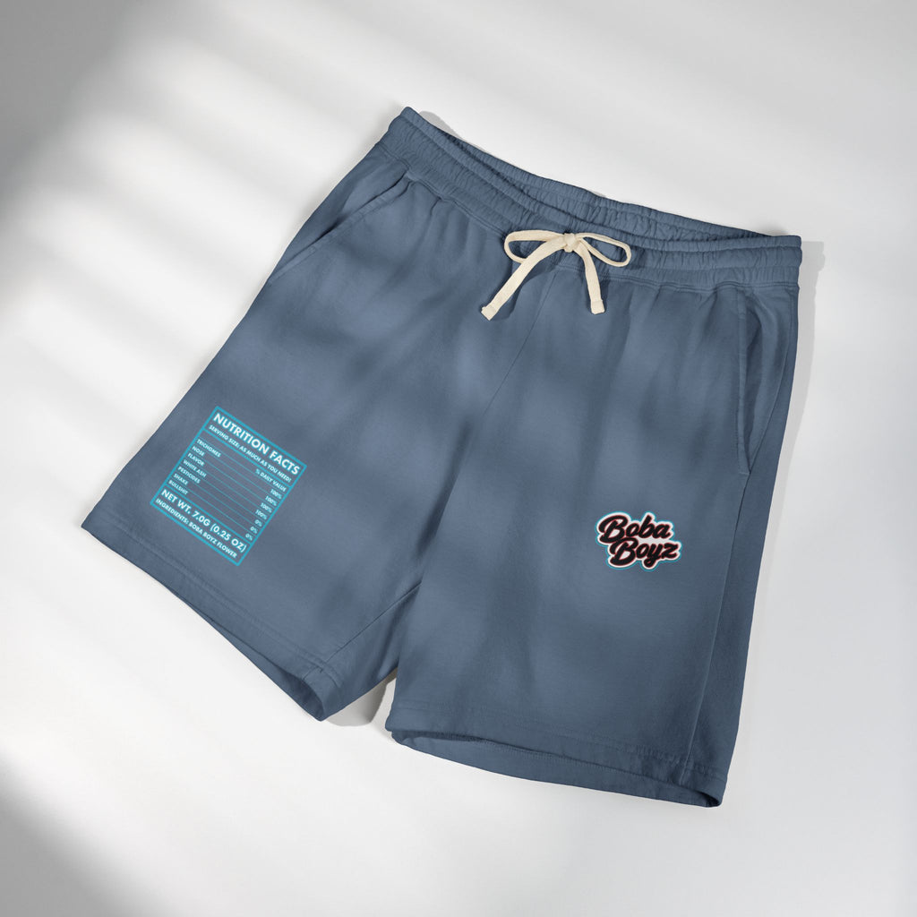 Boba Boyz Sweat Shorts - Blue Logo